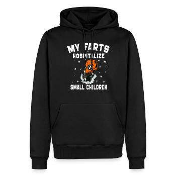 My Farts Hospitalize Small Children DAA Fart Jokes - Sweat à capuche Premium bio Homme - noir - Devant - Nico (187cm)