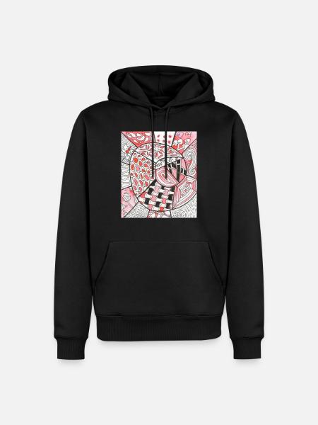 Wirrwarr 9 - Männer Premium Bio Hoodie - Schwarz