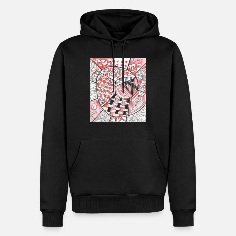 Wirrwarr 9 - Männer Premium Bio Hoodie - Schwarz