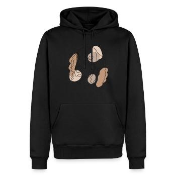 SPANIEL line art - Men’s Premium Organic Hoodie - black - Front - Nico (187cm)