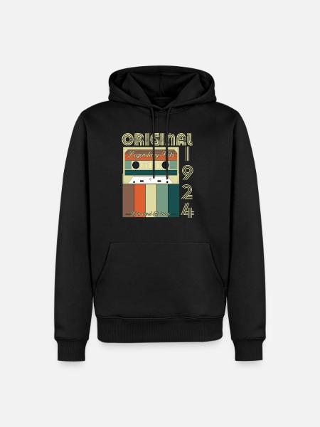 Legendary 1924 Anniversary - Men’s Premium Organic Hoodie - black