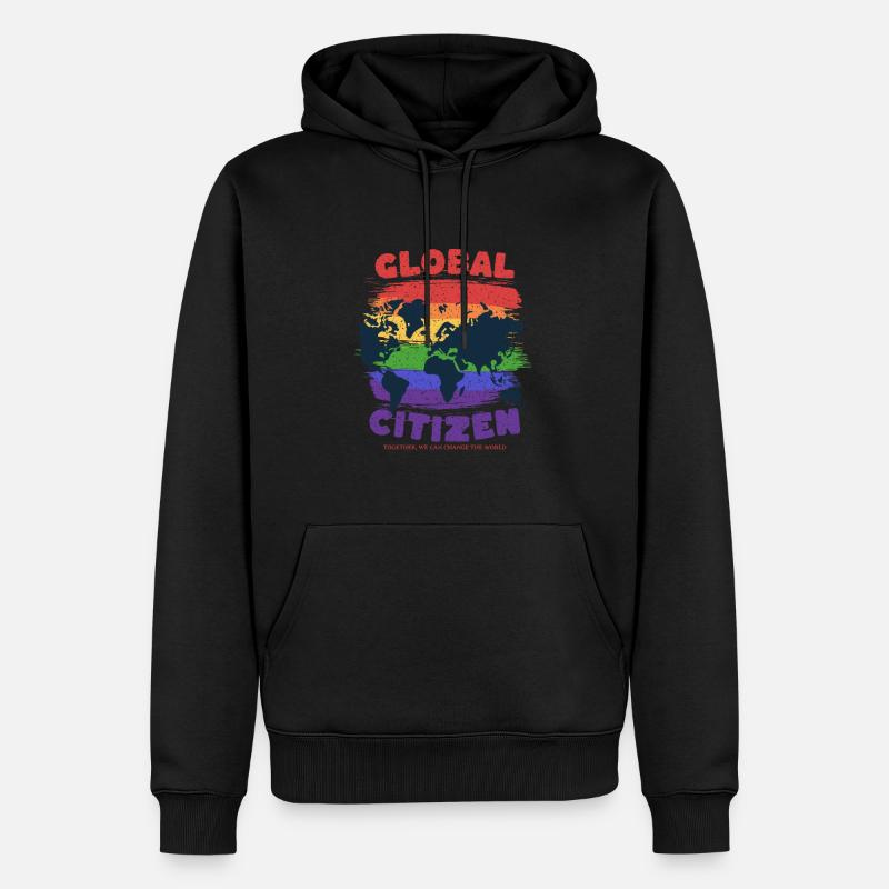 L’amour du monde - Sweat à capuche Premium bio Homme - noir