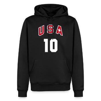 USA redeem Team - Men’s Premium Organic Hoodie - black - Front - Nico (187cm)