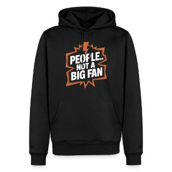 Mieux vaut rester pour soi - Sweat à capuche Premium bio Homme - noir - Devant - Nico (187cm)