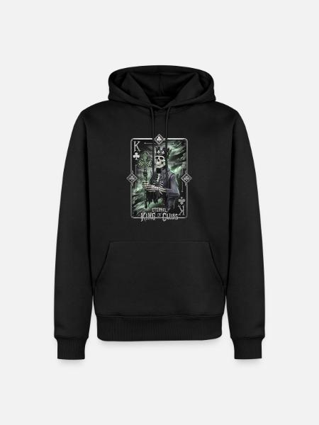 Éternel roi de trèfle - Sweat à capuche Premium bio Homme - noir
