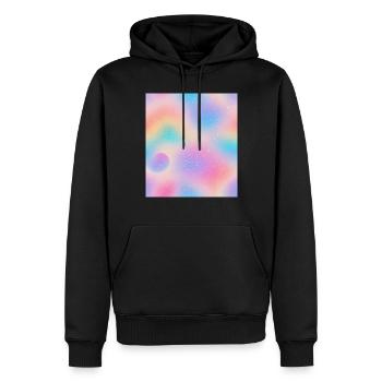 Auge in der Abstraktion - Männer Premium Bio Hoodie - Schwarz - Vorne - Nico (187cm)