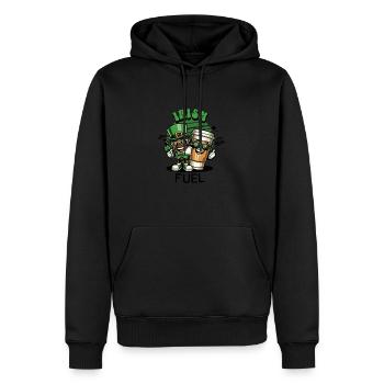 Irish Fuel: Powering the Spirit - Männer Premium Bio Hoodie - Schwarz - Vorne - Nico (187cm)
