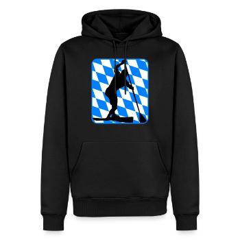 sup racing bavaria x - Männer Premium Bio Hoodie - Schwarz - Vorne - Nico (187cm)