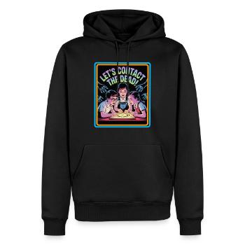 Paranormal lässt die Toten kontaktieren - Männer Premium Bio Hoodie - Schwarz - Vorne - Nico (187cm)