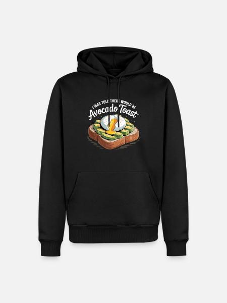 Wo ist der Avocado-Toast? - Männer Premium Bio Hoodie - Schwarz