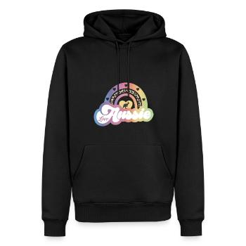 Amour australien - Sweat à capuche Premium bio Homme - noir - Devant - Nico (187cm)