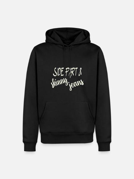 Side Part skinny jeans - Men’s Premium Organic Hoodie - black