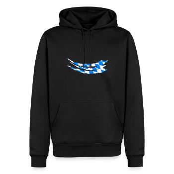 Bavaria Flag Used Look Bavarian Flag Vintage - Men’s Premium Organic Hoodie - black - Front - Nico (187cm)