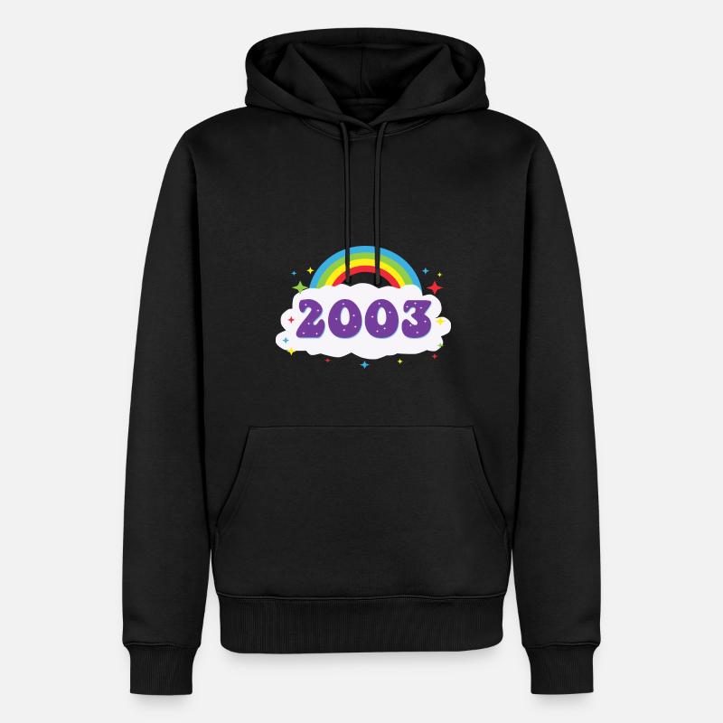 2003 Arc-en-ciel - Sweat à capuche Premium bio Homme - noir