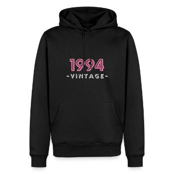 né en 1994 idée cadeau année anniversaire 94 - Sweat à capuche Premium bio Homme - noir - Devant - Nico (187cm)