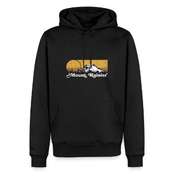 Mount Rainier Nationla Park Washington Berge - Männer Premium Bio Hoodie - Schwarz - Vorne - Nico (187cm)