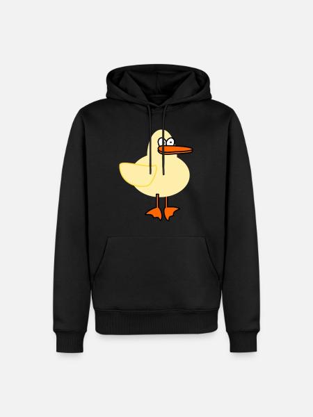 duck - Men’s Premium Organic Hoodie - black