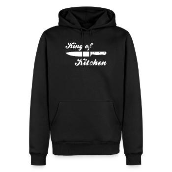 Chefkoch & Küchen Hobby Koch Geschenke - Männer Premium Bio Hoodie - Schwarz - Vorne - Nico (187cm)