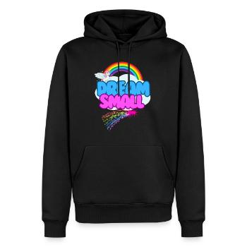 Rêve Petit Drôle Sarcastique - Sweat à capuche Premium bio Homme - noir - Devant - Nico (187cm)
