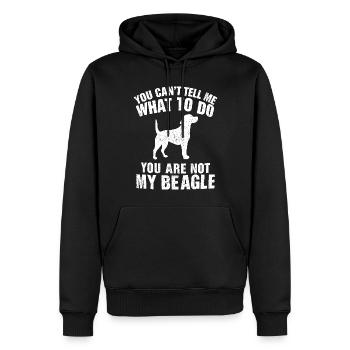 Funny Beagle Men Women Hound Beagle Dog Lovers - Sweat à capuche Premium bio Homme - noir - Devant - Nico (187cm)