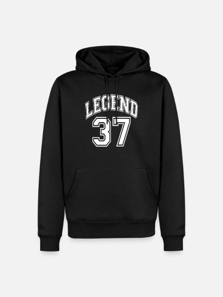 Legend 37 - Men’s Premium Organic Hoodie - black