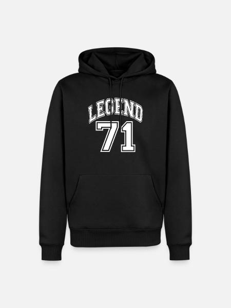 Legend 71 - Men’s Premium Organic Hoodie - black
