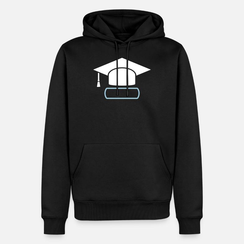 Doktorhut Geschenk zur Promotion/Dissertation - Männer Premium Bio Hoodie - Schwarz