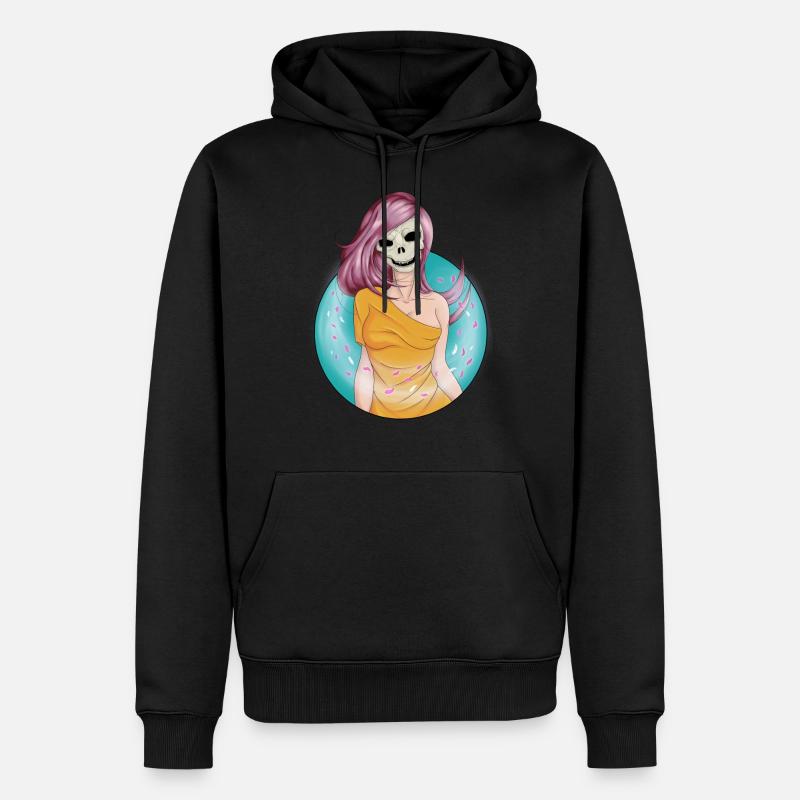 Crâne du vent - Sweat à capuche Premium bio Homme - noir