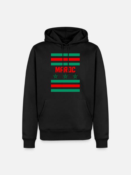 Marokko - Männer Premium Bio Hoodie - Schwarz
