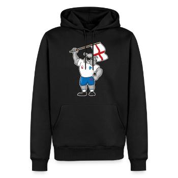ANGLETERRE Football Britain Football Bulldog Bulldog - Sweat à capuche Premium bio Homme - noir - Devant - Nico (187cm)