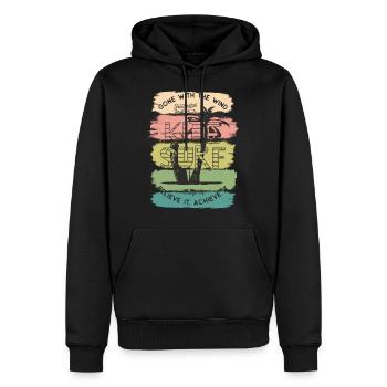 Kiteboard Kiteboard Kitesurf cadeau de Kitesurf - Sweat à capuche Premium bio Homme - noir - Devant - Nico (187cm)
