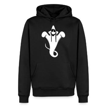 fantôme - Sweat à capuche Premium bio Homme - noir - Devant - Nico (187cm)