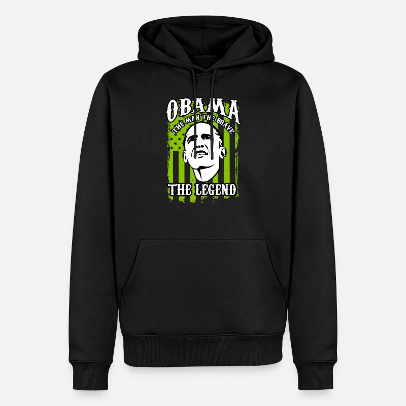Obama legend - Men’s Premium Organic Hoodie - black