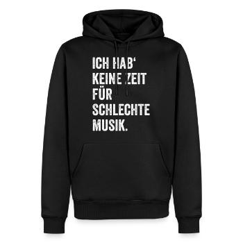 Lustiges Musik Fan Geschenk Musiker Spruch witzig - Männer Premium Bio Hoodie - Schwarz - Vorne - Nico (187cm)