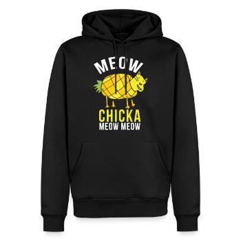 Küken ein Meow Meow - Männer Premium Bio Hoodie - Schwarz - Vorne - Nico (187cm)