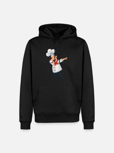 Chefkoch macht den Dab Koch kochen Küche Geschenk - Herre Premium økologisk hoodie - sort