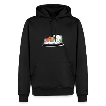 Bumper Car Bumpr Fairground Ride Boxing Car Kirm - Men’s Premium Organic Hoodie - black - Front - Nico (187cm)