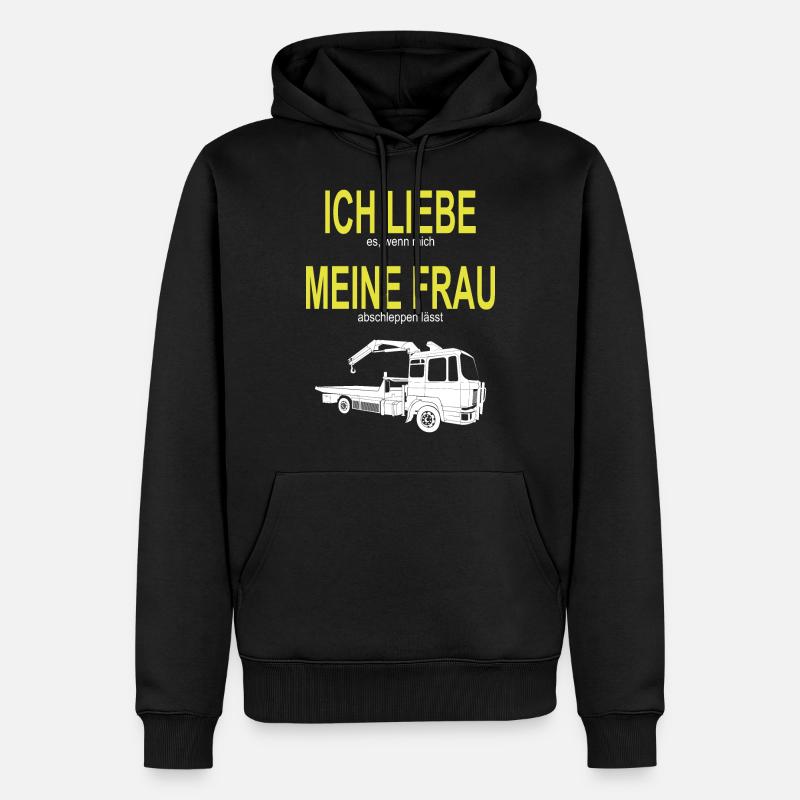 Service de remorquage - Sweat à capuche Premium bio Homme - noir