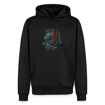 Dead Unicorn Horse Dead Unicorn Premium Gift - Men’s Premium Organic Hoodie - black - Front - Nico (187cm)