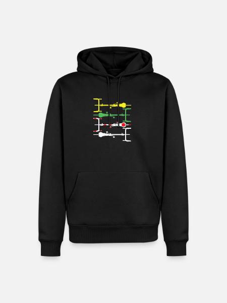 bicycle - Men’s Premium Organic Hoodie - black