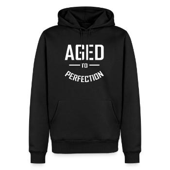 Geburtstag 50 Jahre - Männer Premium Bio Hoodie - Schwarz - Vorne - Nico (187cm)