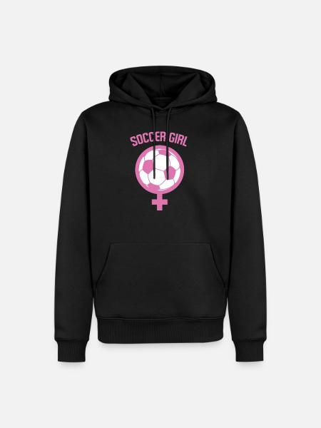 Frauenfussball - Männer Premium Bio Hoodie - Schwarz