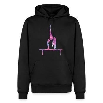 Gymnastik Malerei - Männer Premium Bio Hoodie - Schwarz - Vorne - Nico (187cm)