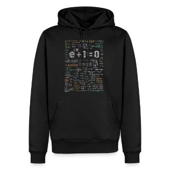 Formule de fonction exponentielle en génie électrique - Sweat à capuche Premium bio Homme - noir - Devant - Nico (187cm)