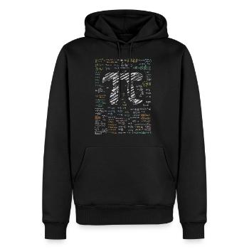 Mathematik Zahl Pi - Männer Premium Bio Hoodie - Schwarz - Vorne - Nico (187cm)