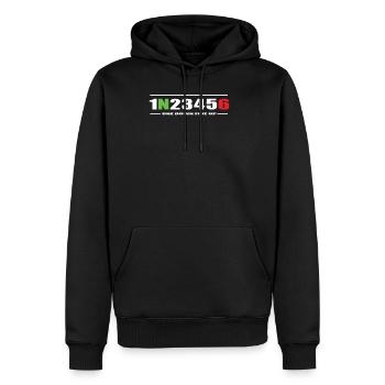 Motorrad Geschenk - Sweat à capuche Premium bio Homme - noir - Devant - Nico (187cm)