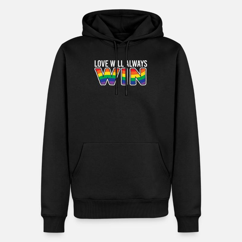 lgBT - Männer Premium Bio Hoodie - Schwarz