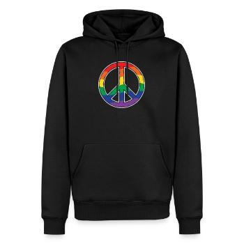 lgBT - Männer Premium Bio Hoodie - Schwarz - Vorne - Nico (187cm)