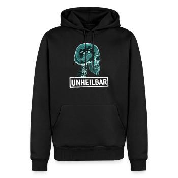 UNHEILBAR GAMING LUSTIGES GAMER E-SPORT GESCHENK - Männer Premium Bio Hoodie - Schwarz - Vorne - Nico (187cm)