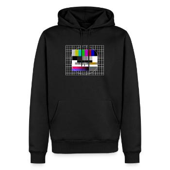 Image d’essai Rétro Vintage - Sweat à capuche Premium bio Homme - noir - Devant - Nico (187cm)